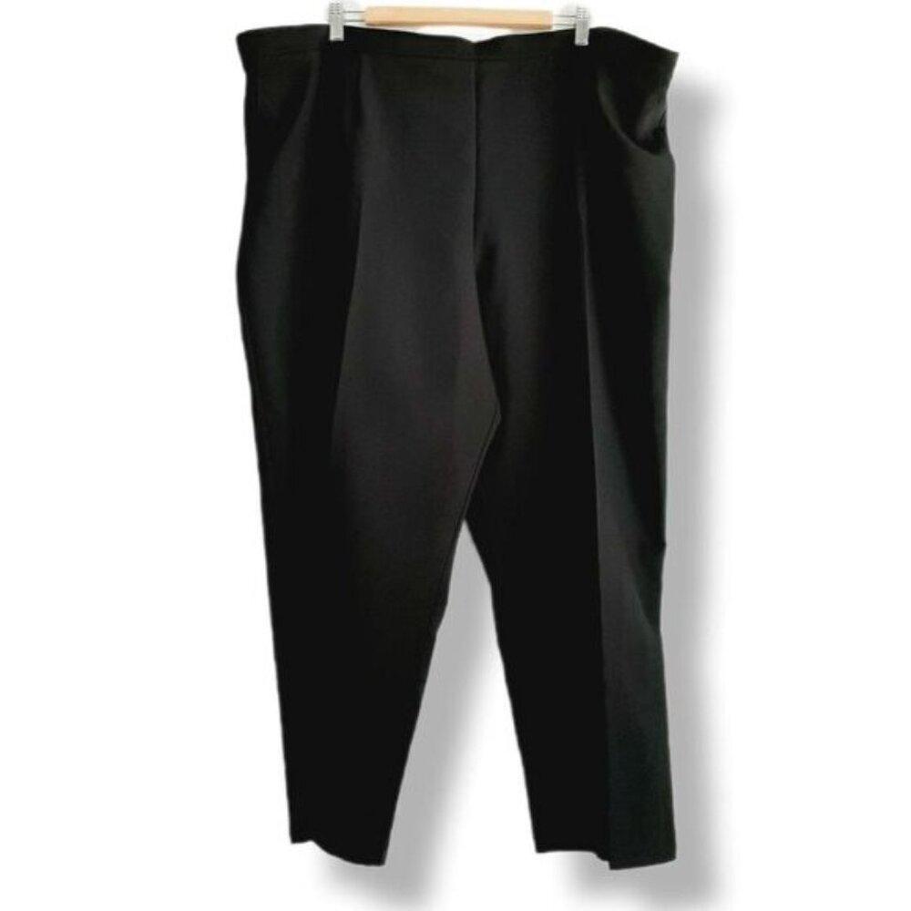 PENNINGTONS Boston Fit High Waist Pull-on Dress Pants Black Sz 28 P